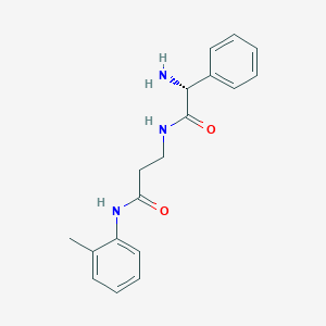 molecular formula C18H21N3O2 B5489729 N~3~-[(2R)-2-amino-2-phenylacetyl]-N~1~-(2-methylphenyl)-beta-alaninamide 