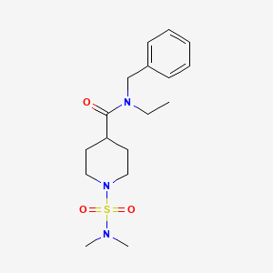 molecular formula C17H27N3O3S B5489784 N-benzyl-1-[(dimethylamino)sulfonyl]-N-ethyl-4-piperidinecarboxamide 