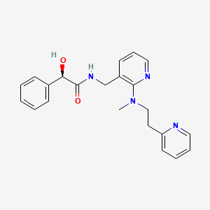 molecular formula C22H24N4O2 B5489791 (2R)-2-hydroxy-N-({2-[methyl(2-pyridin-2-ylethyl)amino]pyridin-3-yl}methyl)-2-phenylacetamide 