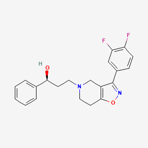 molecular formula C21H20F2N2O2 B5489817 (1S)-3-[3-(3,4-difluorophenyl)-6,7-dihydroisoxazolo[4,5-c]pyridin-5(4H)-yl]-1-phenylpropan-1-ol 