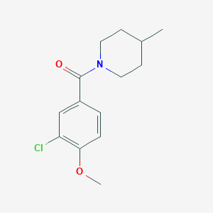 molecular formula C14H18ClNO2 B5489866 1-(3-chloro-4-methoxybenzoyl)-4-methylpiperidine 
