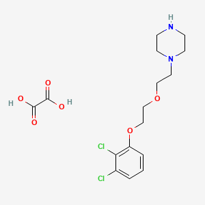 molecular formula C16H22Cl2N2O6 B5489944 1-{2-[2-(2,3-dichlorophenoxy)ethoxy]ethyl}piperazine oxalate 