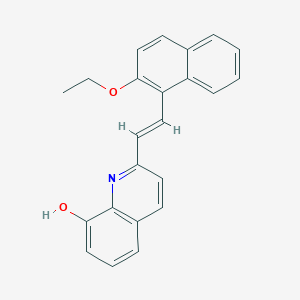molecular formula C23H19NO2 B5490098 2-[2-(2-ethoxy-1-naphthyl)vinyl]-8-quinolinol 