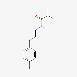 molecular formula C14H21NO B5490102 2-methyl-N-[3-(4-methylphenyl)propyl]propanamide 