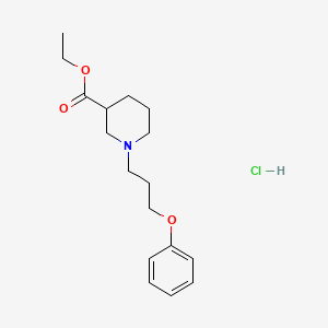 molecular formula C17H26ClNO3 B5490166 ethyl 1-(3-phenoxypropyl)-3-piperidinecarboxylate hydrochloride 