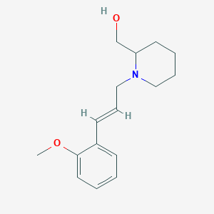 molecular formula C16H23NO2 B5490172 {1-[3-(2-methoxyphenyl)-2-propen-1-yl]-2-piperidinyl}methanol 