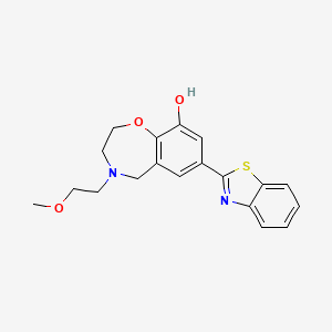 molecular formula C19H20N2O3S B5490239 7-(1,3-benzothiazol-2-yl)-4-(2-methoxyethyl)-2,3,4,5-tetrahydro-1,4-benzoxazepin-9-ol 