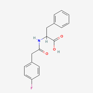 molecular formula C17H16FNO3 B5490240 N-[(4-fluorophenyl)acetyl]phenylalanine 