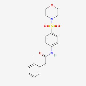 molecular formula C19H22N2O4S B5490265 2-(2-methylphenyl)-N-[4-(4-morpholinylsulfonyl)phenyl]acetamide 