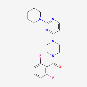 molecular formula C20H23F2N5O B5490270 4-[4-(2,6-difluorobenzoyl)-1-piperazinyl]-2-(1-piperidinyl)pyrimidine 