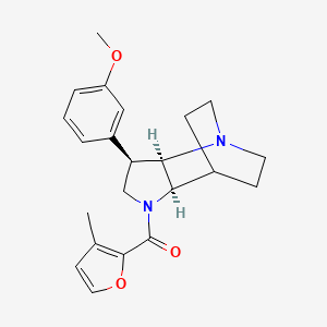 molecular formula C22H26N2O3 B5490273 (3R*,3aR*,7aR*)-3-(3-methoxyphenyl)-1-(3-methyl-2-furoyl)octahydro-4,7-ethanopyrrolo[3,2-b]pyridine 