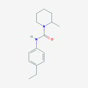 molecular formula C15H22N2O B5490313 N-(4-ethylphenyl)-2-methyl-1-piperidinecarboxamide 