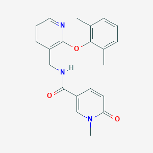 molecular formula C21H21N3O3 B5490327 N-{[2-(2,6-dimethylphenoxy)pyridin-3-yl]methyl}-1-methyl-6-oxo-1,6-dihydropyridine-3-carboxamide 