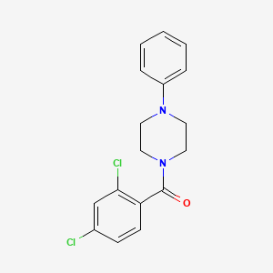 molecular formula C17H16Cl2N2O B5490398 1-(2,4-dichlorobenzoyl)-4-phenylpiperazine 