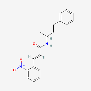 molecular formula C19H20N2O3 B5490452 N-(1-methyl-3-phenylpropyl)-3-(2-nitrophenyl)acrylamide 