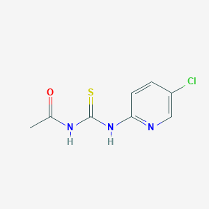 molecular formula C8H8ClN3OS B5490499 N-{[(5-chloro-2-pyridinyl)amino]carbonothioyl}acetamide 