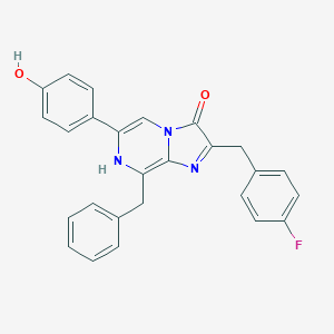 molecular formula C26H20FN3O2 B054906 Coelenterazine f CAS No. 123437-16-1