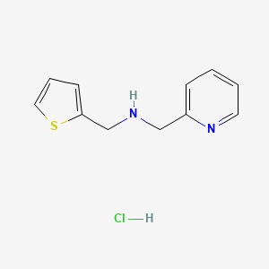 molecular formula C11H13ClN2S B5490646 (2-pyridinylmethyl)(2-thienylmethyl)amine hydrochloride 