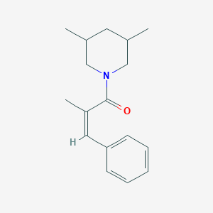 molecular formula C17H23NO B5490840 3,5-dimethyl-1-(2-methyl-3-phenylacryloyl)piperidine 