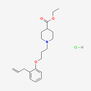 molecular formula C20H30ClNO3 B5490901 ethyl 1-[3-(2-allylphenoxy)propyl]-4-piperidinecarboxylate hydrochloride 