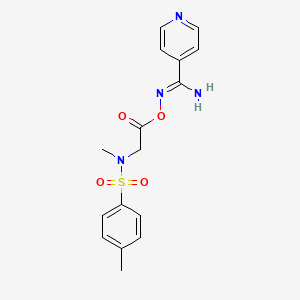 N'-[(2-{methyl[(4-methylphenyl)sulfonyl]amino}acetyl)oxy]-4-pyridinecarboximidamide