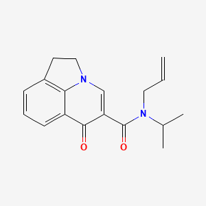 molecular formula C18H20N2O2 B5491030 N-allyl-N-isopropyl-6-oxo-1,2-dihydro-6H-pyrrolo[3,2,1-ij]quinoline-5-carboxamide 