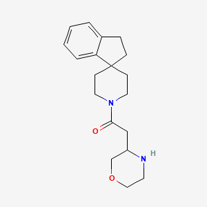 molecular formula C19H26N2O2 B5491074 1'-(3-morpholinylacetyl)-2,3-dihydrospiro[indene-1,4'-piperidine] hydrochloride 