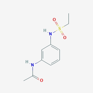 molecular formula C10H14N2O3S B5491082 N-{3-[(ethylsulfonyl)amino]phenyl}acetamide 