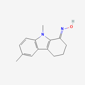 molecular formula C14H16N2O B5491134 6,9-dimethyl-2,3,4,9-tetrahydro-1H-carbazol-1-one oxime 