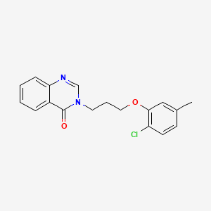 molecular formula C18H17ClN2O2 B5491176 3-[3-(2-chloro-5-methylphenoxy)propyl]-4(3H)-quinazolinone 