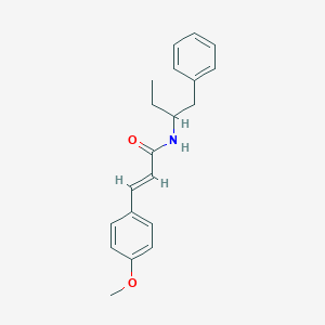 molecular formula C20H23NO2 B5491214 N-(1-benzylpropyl)-3-(4-methoxyphenyl)acrylamide 