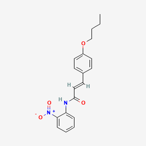 molecular formula C19H20N2O4 B5491222 3-(4-butoxyphenyl)-N-(2-nitrophenyl)acrylamide 