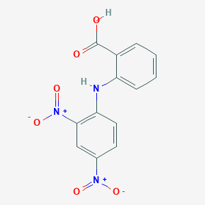 molecular formula C13H9N3O6 B5491228 2-[(2,4-dinitrophenyl)amino]benzoic acid CAS No. 7221-28-5