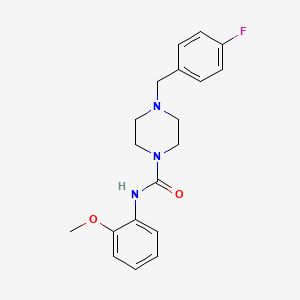 molecular formula C19H22FN3O2 B5491229 4-(4-fluorobenzyl)-N-(2-methoxyphenyl)-1-piperazinecarboxamide 