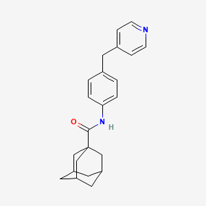 molecular formula C23H26N2O B5491240 N-[4-(4-pyridinylmethyl)phenyl]-1-adamantanecarboxamide 