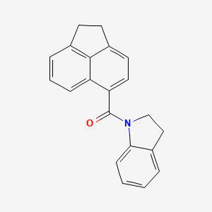 molecular formula C21H17NO B5491255 1-(1,2-dihydro-5-acenaphthylenylcarbonyl)indoline 