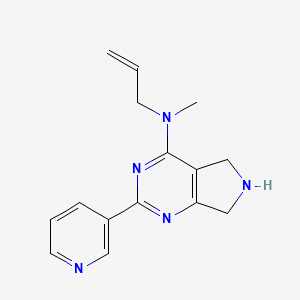 molecular formula C15H17N5 B5491258 N-allyl-N-methyl-2-(3-pyridinyl)-6,7-dihydro-5H-pyrrolo[3,4-d]pyrimidin-4-amine 