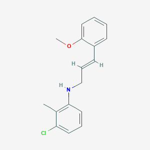 molecular formula C17H18ClNO B5491312 (3-chloro-2-methylphenyl)[3-(2-methoxyphenyl)-2-propen-1-yl]amine 