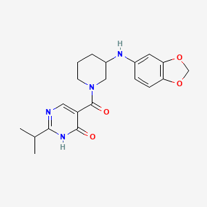 5-{[3-(1,3-benzodioxol-5-ylamino)-1-piperidinyl]carbonyl}-2-isopropyl-4(3H)-pyrimidinone