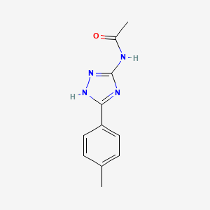 molecular formula C11H12N4O B5491334 N-[5-(4-methylphenyl)-4H-1,2,4-triazol-3-yl]acetamide 