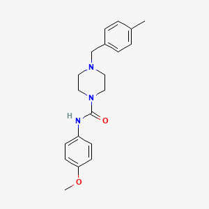 molecular formula C20H25N3O2 B5491345 N-(4-methoxyphenyl)-4-(4-methylbenzyl)-1-piperazinecarboxamide 
