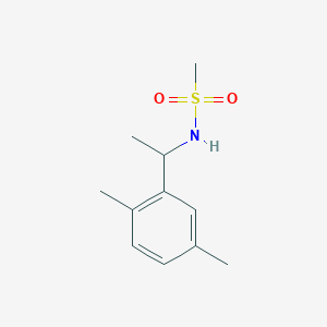 molecular formula C11H17NO2S B5491357 N-[1-(2,5-dimethylphenyl)ethyl]methanesulfonamide 
