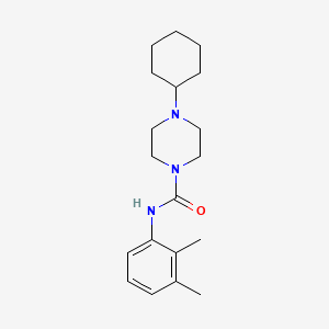 molecular formula C19H29N3O B5491410 4-cyclohexyl-N-(2,3-dimethylphenyl)-1-piperazinecarboxamide 