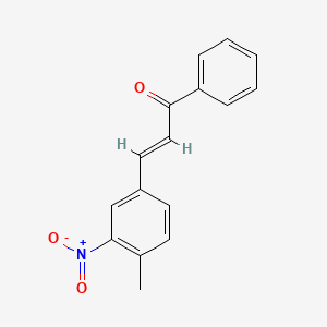 molecular formula C16H13NO3 B5491494 3-(4-methyl-3-nitrophenyl)-1-phenyl-2-propen-1-one 