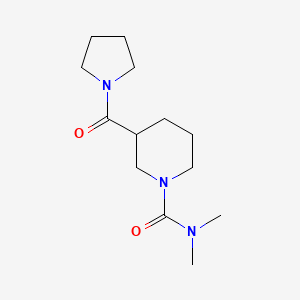 molecular formula C13H23N3O2 B5491509 N,N-dimethyl-3-(1-pyrrolidinylcarbonyl)-1-piperidinecarboxamide 