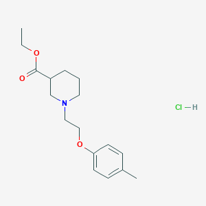 molecular formula C17H26ClNO3 B5491615 ethyl 1-[2-(4-methylphenoxy)ethyl]-3-piperidinecarboxylate hydrochloride 