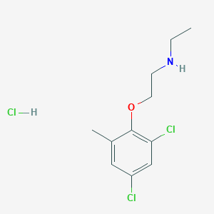 molecular formula C11H16Cl3NO B5491684 [2-(2,4-dichloro-6-methylphenoxy)ethyl]ethylamine hydrochloride 