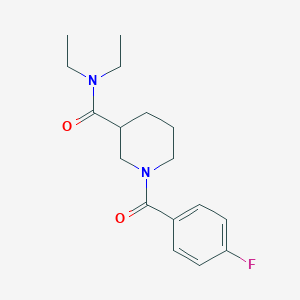 N,N-diethyl-1-(4-fluorobenzoyl)-3-piperidinecarboxamide
