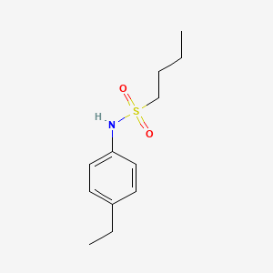 molecular formula C12H19NO2S B5491764 N-(4-ethylphenyl)-1-butanesulfonamide 