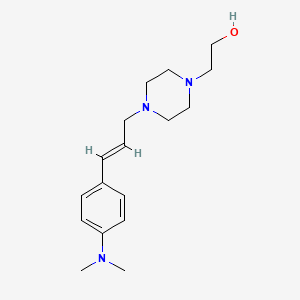 molecular formula C17H27N3O B5491802 2-(4-{3-[4-(dimethylamino)phenyl]-2-propen-1-yl}-1-piperazinyl)ethanol 
